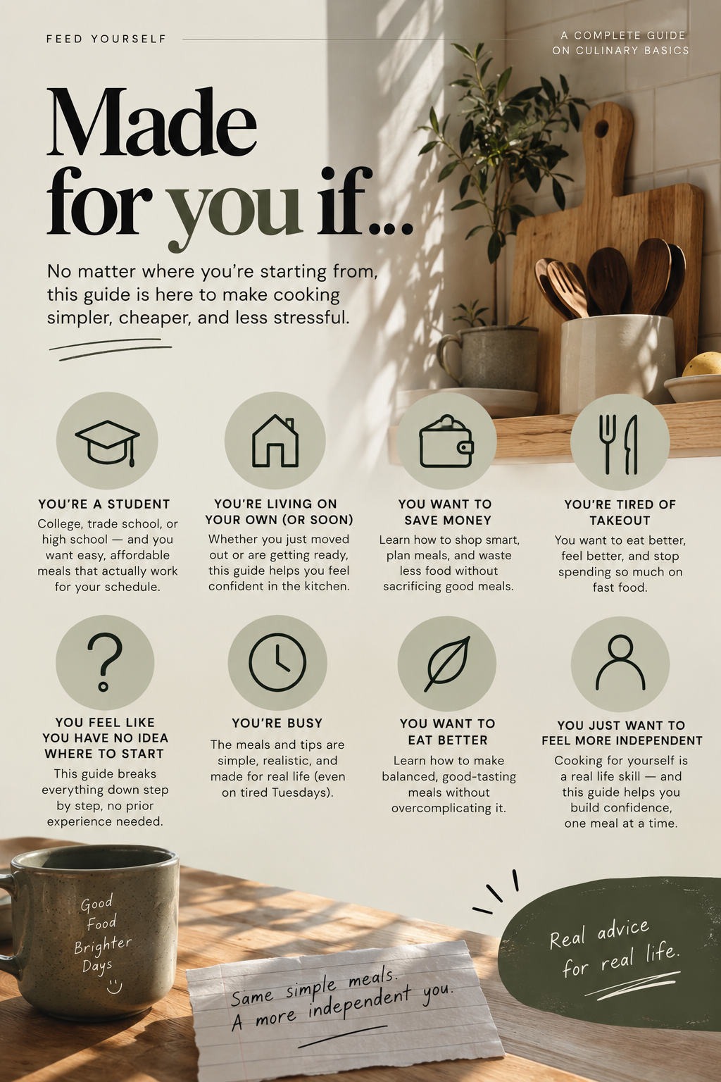 Feed Yourself: The complete guide on cooking as a struggling young adult