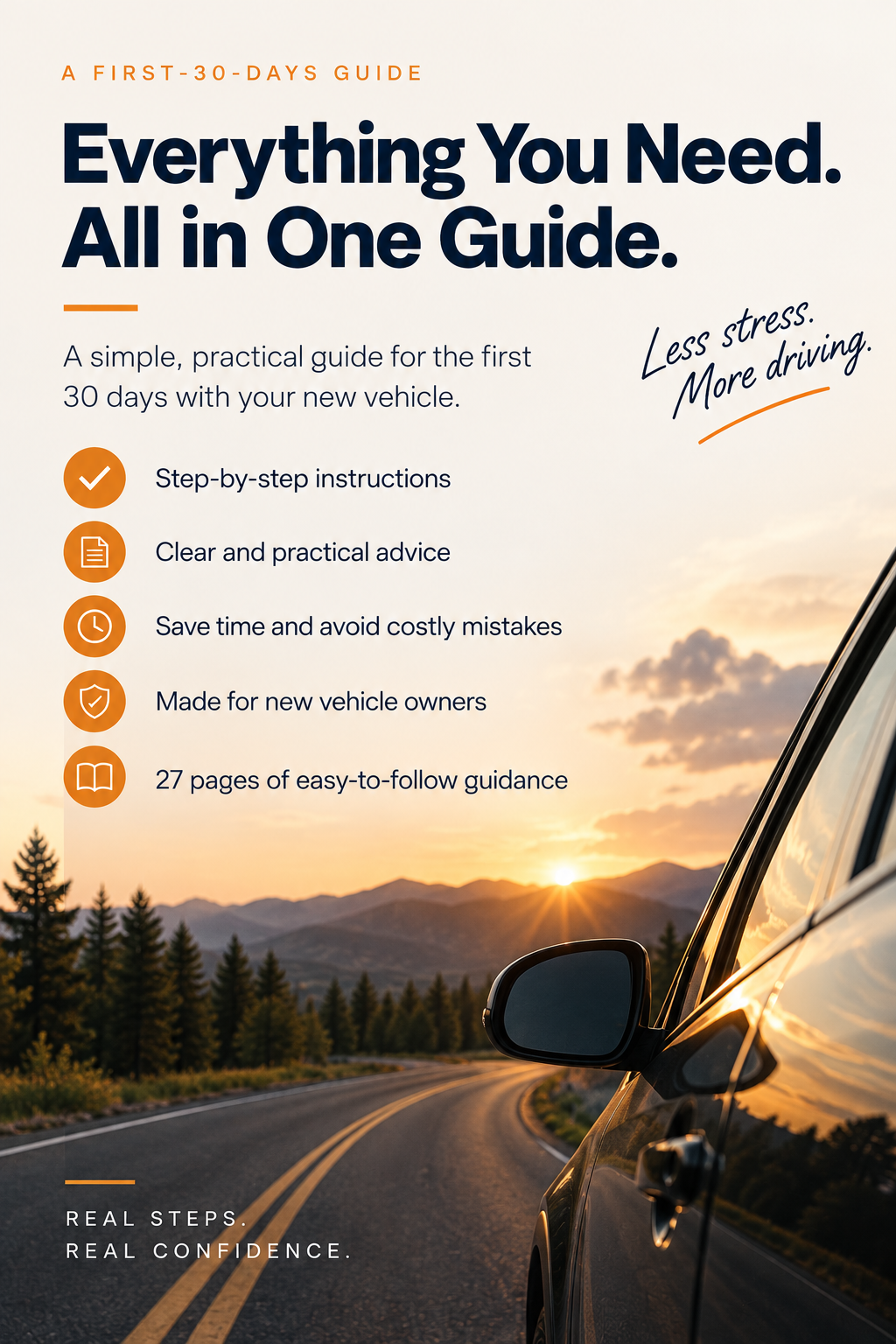 Keys in Hand: The complete 27 page guide on what to do after getting your first vehicle