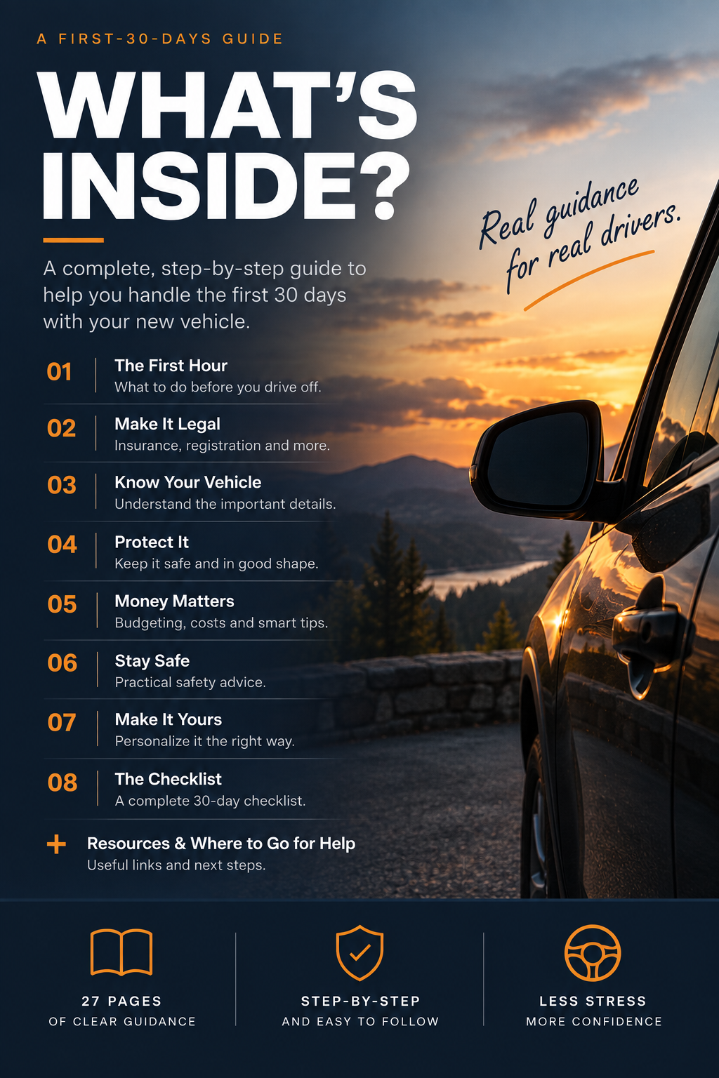 Keys in Hand: The complete 27 page guide on what to do after getting your first vehicle