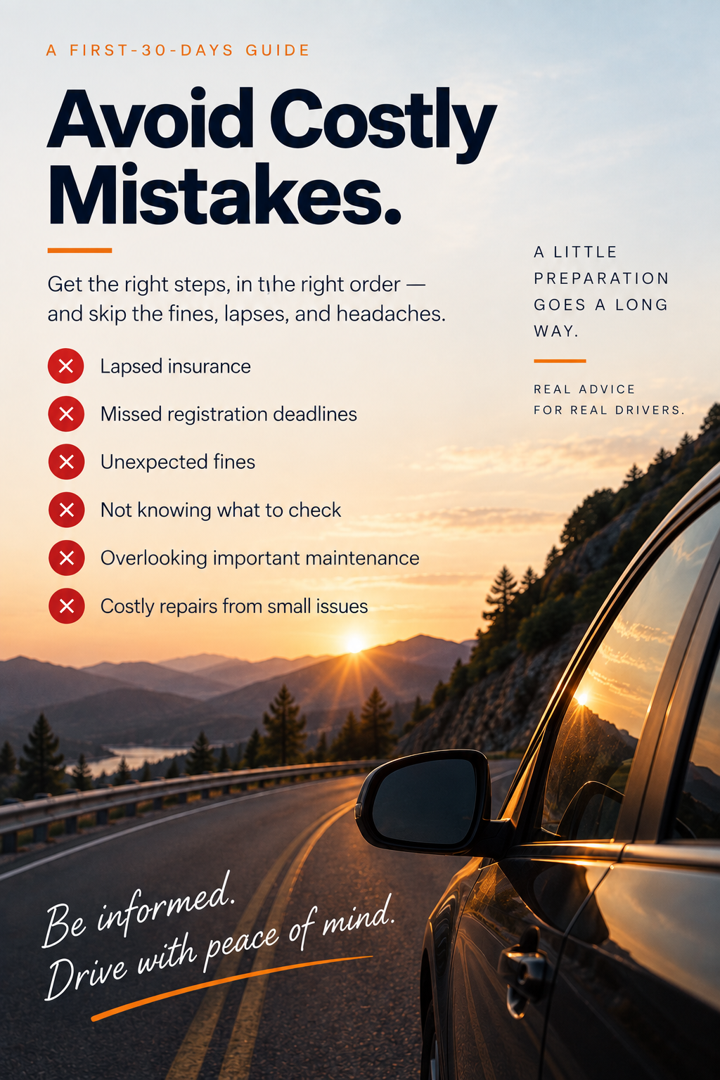 Keys in Hand: The complete 27 page guide on what to do after getting your first vehicle