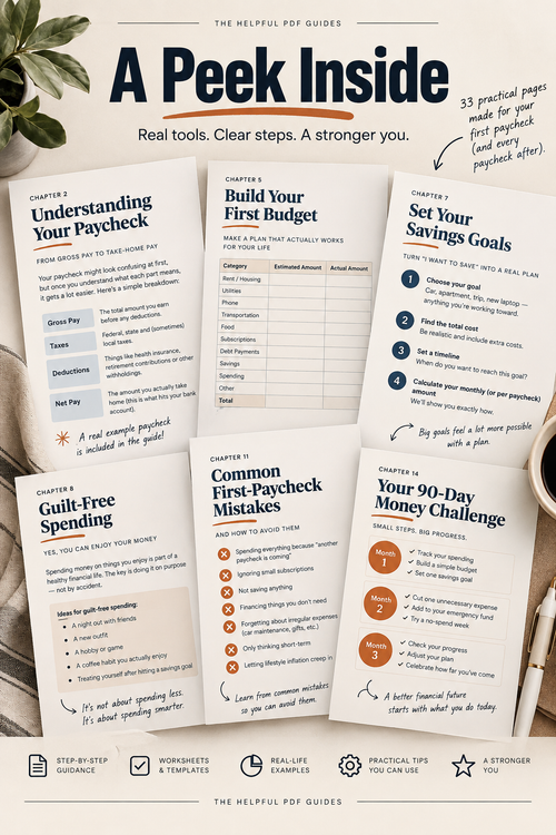 First Paycheck, Now What?: Your First Money Plan